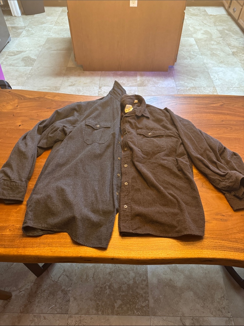 2 Men’s redhead long sleeve plain flannels